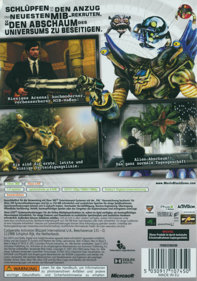 MIB: Alien Crisis - Box - Back (Germany) - 997x1421