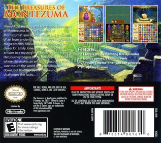 The Treasures of Montezuma - Box - Back (North America) - 768x680