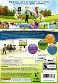 Kinect Sports: Season Two - Box - Back (North America) - 563x800
