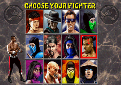 Mortal Kombat II - Screenshot - Game Select (World) - 640x448