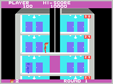 Elevator Action (Taito) - Screenshot - Gameplay (World) - 256x192