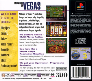 Vegas Games 2000 - Box - Back (Europe) - 736x650