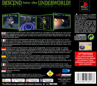 Mortal Kombat: Special Forces - Box - Back (Europe) - 765x680