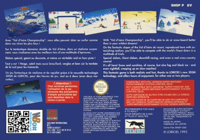Tommy Moe's Winter Extreme: Skiing & Snowboarding - Box - Back (France) - 2103x1476