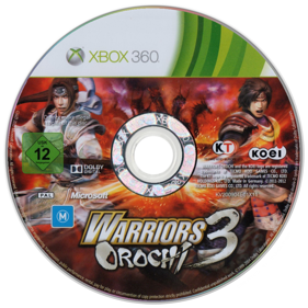 Warriors Orochi 3 - Disc (Europe) - 900x900