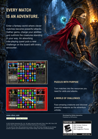 Puzzle Quest 2 - Fanart - Box - Back (World) - 1700x2400
