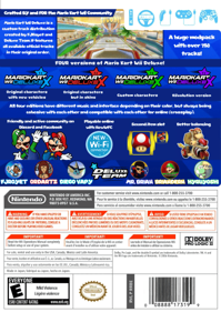 Mario Kart Wii Deluxe X: Blue Edition - Box - Back (North America) - 399x563