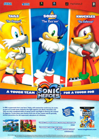 Sonic Heroes - Advertisement Flyer - Front (United Kingdom) - 1566x2200