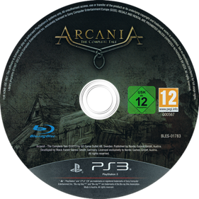 Arcania: The Complete Tale - Disc (Europe) - 500x500