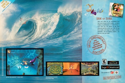 Rayman 2: The Great Escape - Advertisement Flyer - Front (North America) - 3290x2193