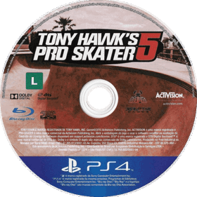 Tony Hawk's Pro Skater 5 - Disc (Brazil) - 754x756