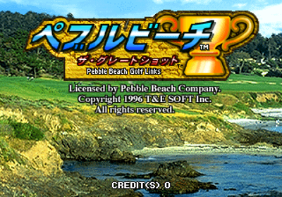 Pebble Beach: The Great Shot - Screenshot - Game Title (Japan) - 320x224