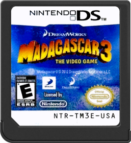Madagascar 3: The Video Game - Cart - Front (North America) - 517x564