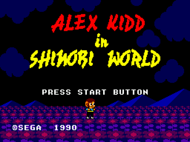 Alex Kidd in Shinobi World - Screenshot - Game Title (World) - 512x384