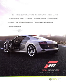 Forza Motorsport 3 - Advertisement Flyer - Front (United States) - 1835x2274