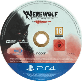 Werewolf: The Apocalypse: Earthblood - Disc (Europe) - 1090x1078