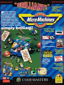 Micro Machines - Advertisement Flyer - Front (United Kingdom) - 1667x2200
