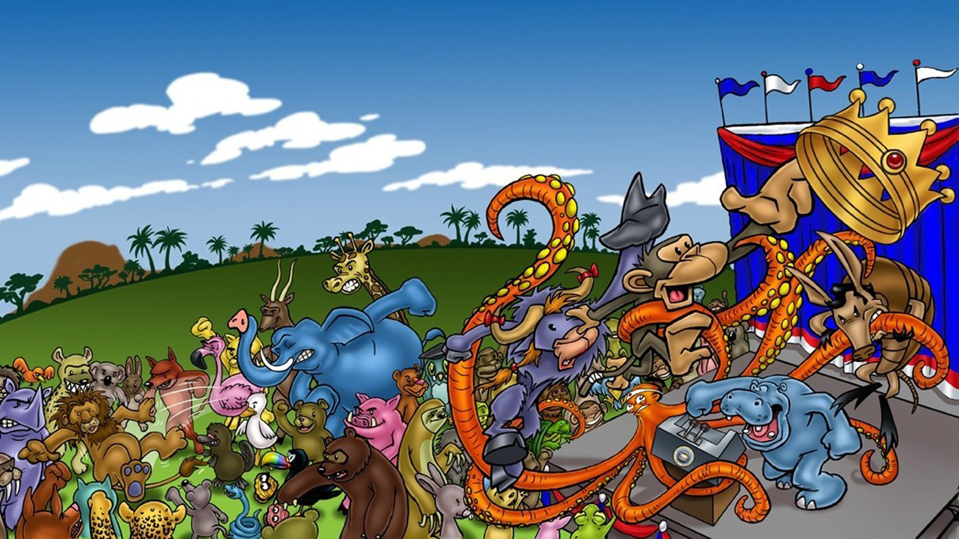 Illustration of Hail to the Chimp