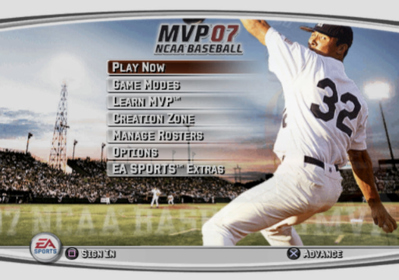 MVP 07: NCAA Baseball - Screenshot - Game Select (North America) - 639x448