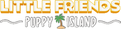 Little Friends: Puppy Island - Clear Logo (World) - 4533x1090