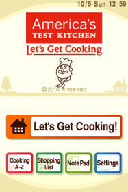 America's Test Kitchen: Let's Get Cooking - Screenshot - Game Title (North America) - 256x384