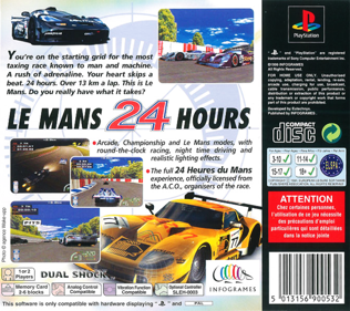 Test Drive: Le Mans - Box - Back (Europe) - 765x680