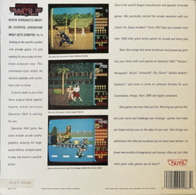 Operation Wolf - Box - Back (North America) - 1007x1000