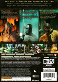 The Elder Scrolls IV: Oblivion: Game of the Year Edition - Box - Back (Germany) - 3040x4285