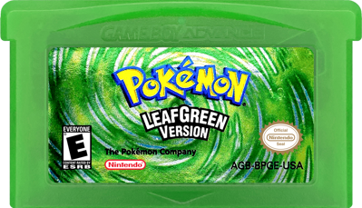 Pokémon LeafGreen Version - Cart - Front (North America) - 1000x574