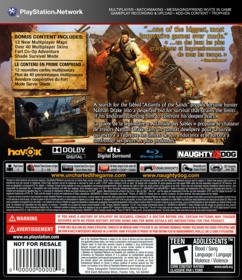Uncharted 3: Drake's Deception: Game of the Year Edition - Box - Back (North America) - 1519x1758