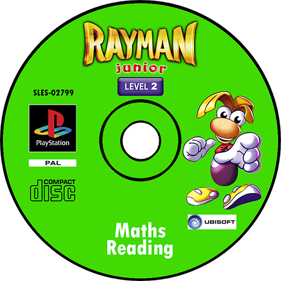 Rayman Junior: Level 2 - Fanart - Disc (Europe) - 1000x1000