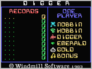 Digger - Screenshot - Game Title (World) - 256x192