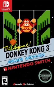 Arcade Archives DONKEY KONG 3 - Box - Front (World) - 1178x1902