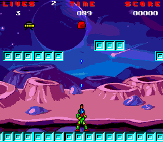 Attack of the Killer Asteroids - Screenshot - Gameplay (World) - 256x224