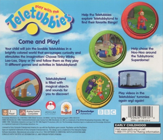 Play with the Teletubbies - Box - Back (North America) - 792x680