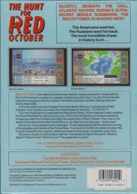 The Hunt for Red October - Box - Back (Europe) - 564x800
