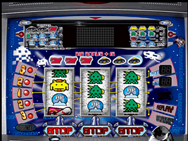 Illustration of Hissatsu Pachi-Slot Station 5: Invaders 2000