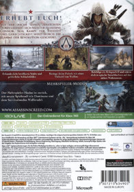 Assassin's Creed III - Box - Back (Germany) - 600x859