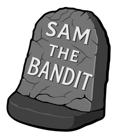 Sam the Bandit - Clear Logo (Europe) - 614x718
