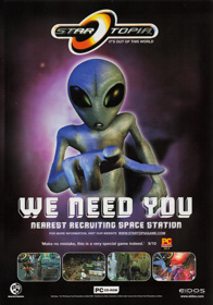 Startopia - Advertisement Flyer - Front (United Kingdom) - 1542x2200