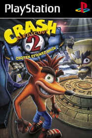 Crash Bandicoot 2: Cortex Strikes Back - Fanart - Box - Front (World) - 600x900