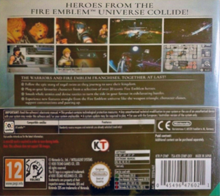 Fire Emblem Warriors - Box - Back (Europe) - 513x458