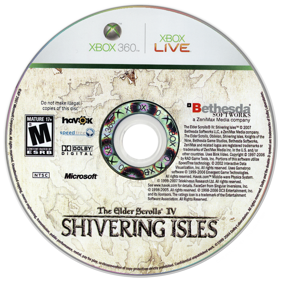 The Elder Scrolls IV: Shivering Isles - Disc (North America) - 900x900