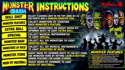 Monster Bash - Arcade - Controls Information (World) - 1920x1080
