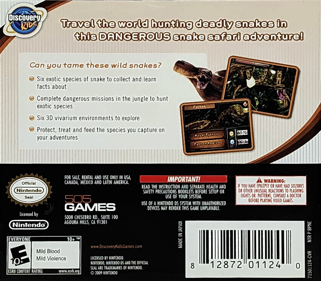 Discovery Kids: Snake Safari - Box - Back (North America) - 1378x1206