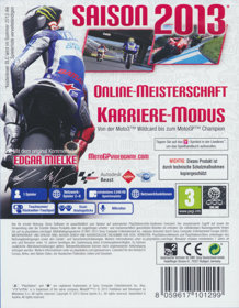 MotoGP 13 - Box - Back (Germany) - 600x772