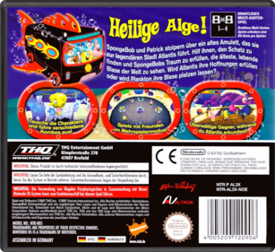 SpongeBob's Atlantis SquarePantis - Box - Back - Reconstructed (Germany) - 774x708