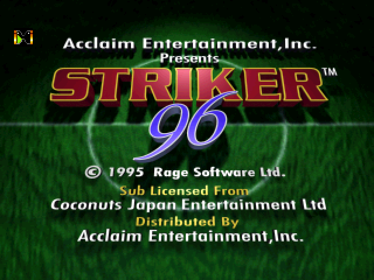 Striker 96 - Screenshot - Game Title (North America) - 640x480
