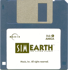 SimEarth: The Living Planet - Disc (United Kingdom) - 764x789