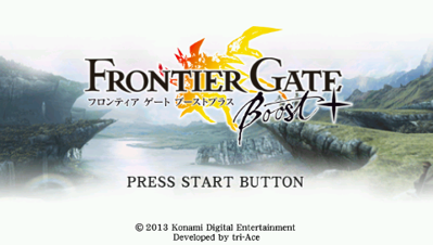 Frontier Gate Boost+ - Screenshot - Game Title (Japan) - 480x272